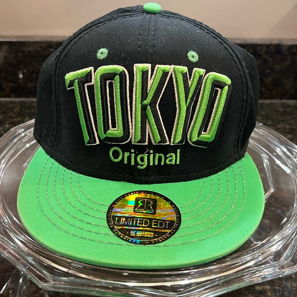 Robin Ruth Tokyo Original Baseball Hat Cap Snapback Green & Black